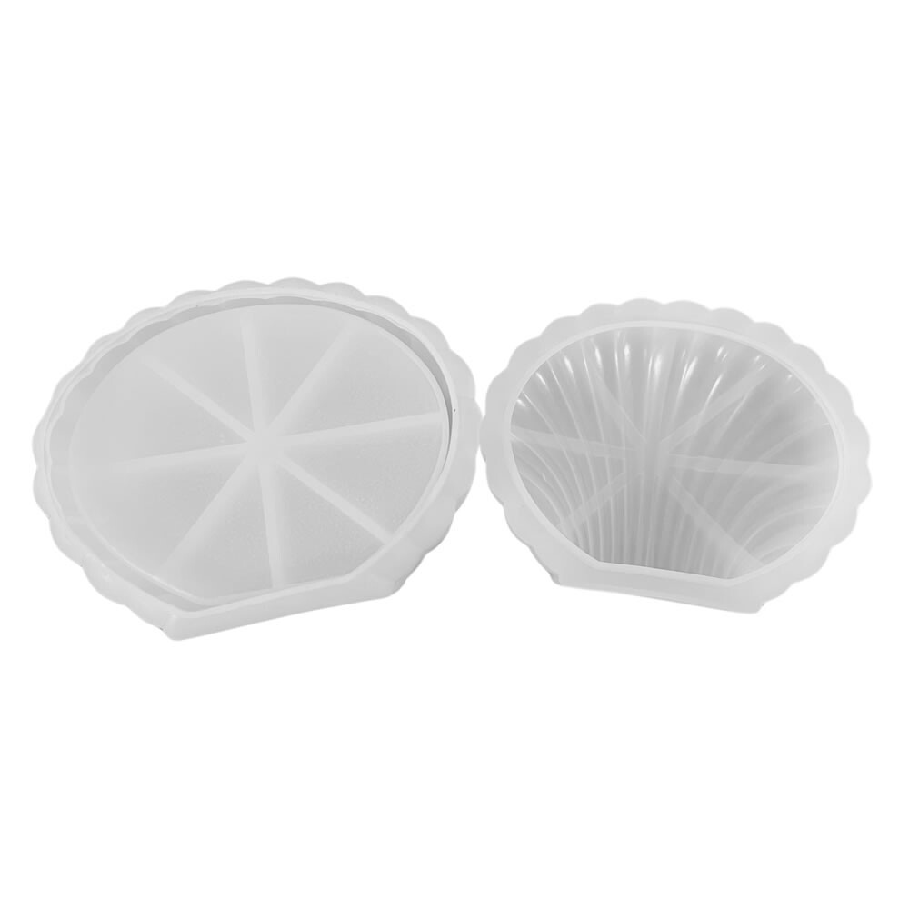 Flexible Reusable Silicone Trinket / Jewellery Box Mould - Seashell - 100mm