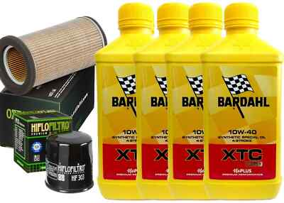 INSPEKTIONSSET BARDAHL XTC C60 10W40 ÖLFILTER LUFT KAWASAKI ER 500 1996 2000