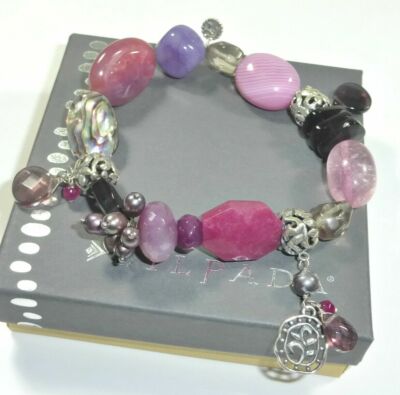 Silpada Fruit Basket Sterling Silver Stretch Bracelet B2320