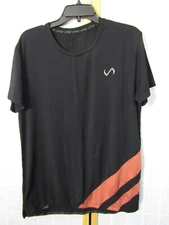 TLF Black Modal/Elastane Color Block Crew Neck T-Shirt Men's Size M