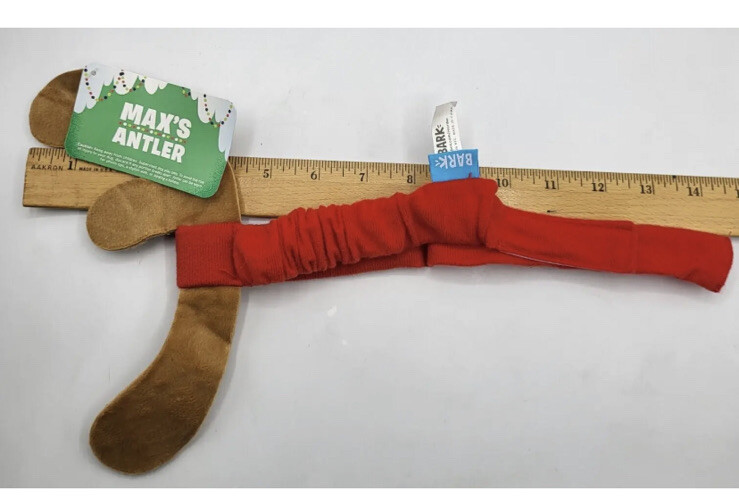Bark Box Dog Toy MAX'S ANTLER 2018 THE GRINCH CHRISTMAS Reindeer
