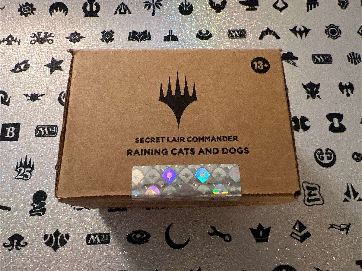 MTG Secret Lair Commander Deck Raining Cats And Dogs Sealed MTG Secret Lair Commander Deck Raining Cats And Dogs Sealed