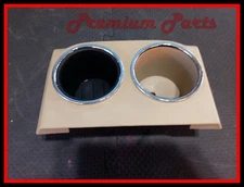  Lincoln Navigator Front Floor Center Console Rear Cup Holder Camel OEM Used