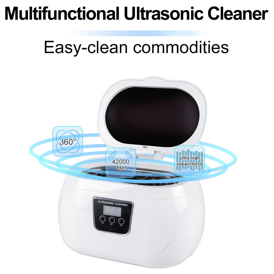 UTEN 600ML Ultrasonic Cleaner Jewelry Glasses Lens Watch Cleaning