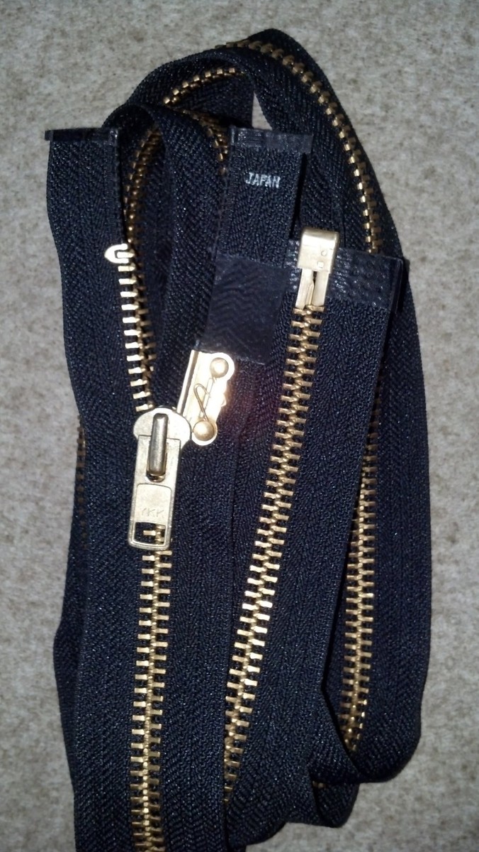 ONE-ZIPPER/VTG.80s/BLACK/BRASS72 ONE-ZIPPER/VTG.80s/BLACK/BRASS72