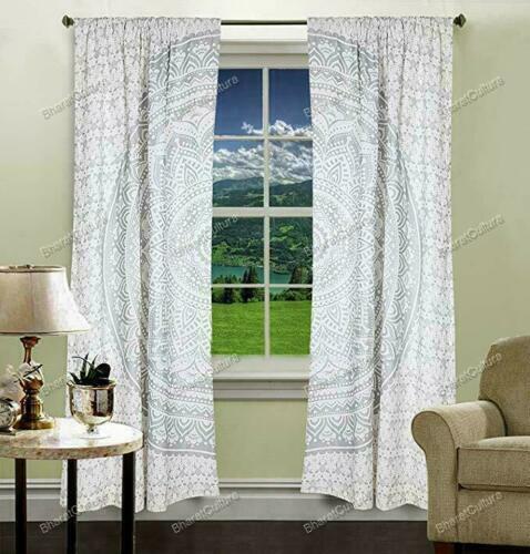 Indio Ventana Cortinas Hippie Mandala De Puerta Colgante Bohemio Cenefas - Imagen 1 de 7