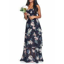 NWT SHOW ME YOUR MUMU $216 Calypso Strappy Maxi Bridesmaid Dress Size S