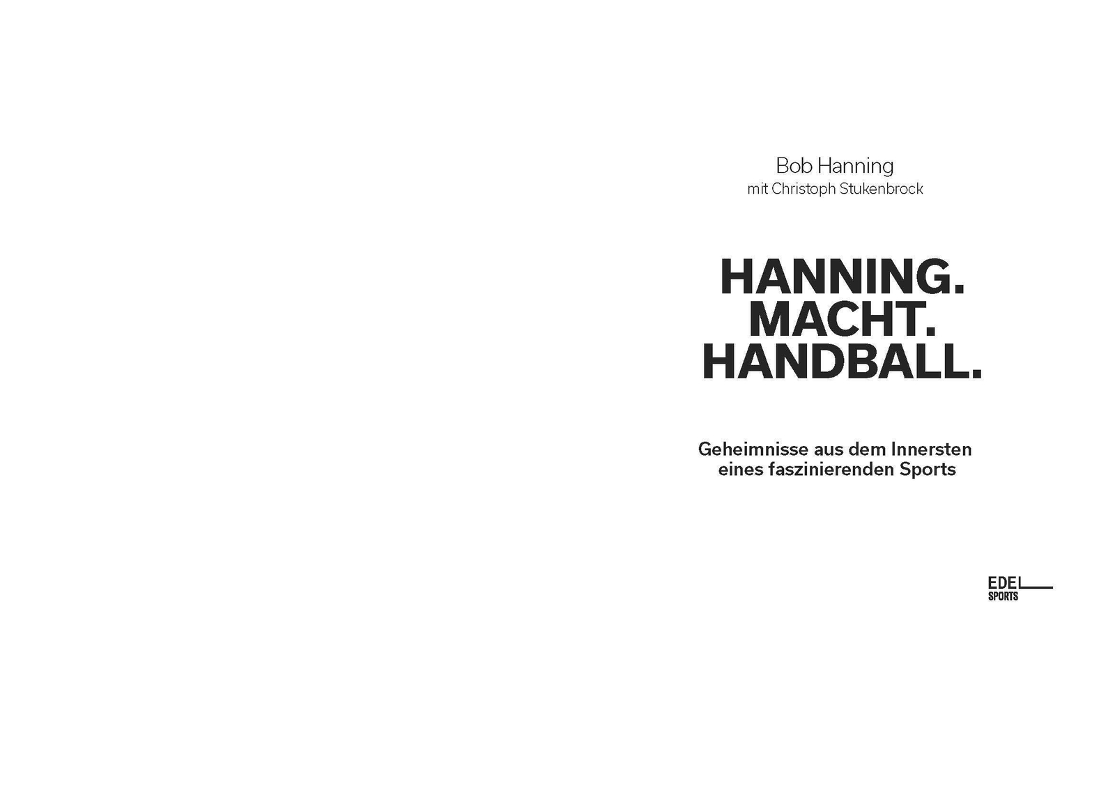 Thumbnail - Hanning. Macht. Handball. | Bob Hanning (u. A.) | Deutsch |