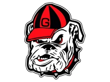 Georgia Bulldog Mascot Logo #2 College Sticker Waterproof Vinyl Decal DieCut Car