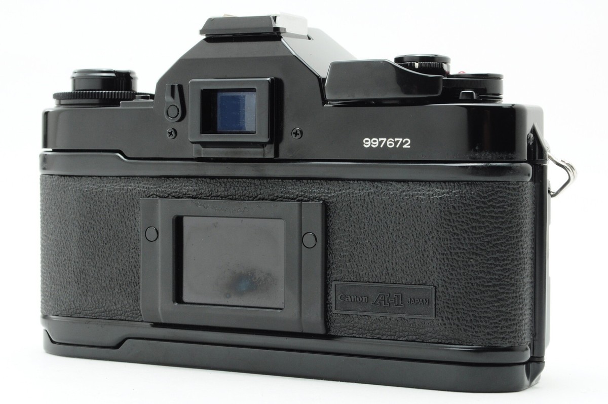 Near Mint] Canon A-1 Black SLR Film Camera New FD 50mm f/1.4 Lens