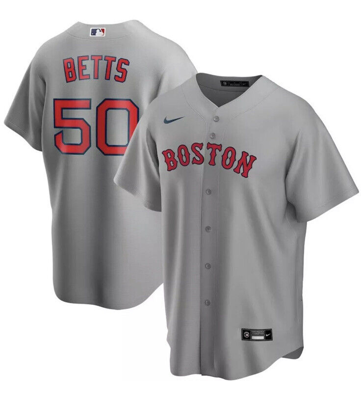 Nike+MLB+Boston+Red+Sox+Mookie+Betts+%2350+T770+Bqg3+Baseball+