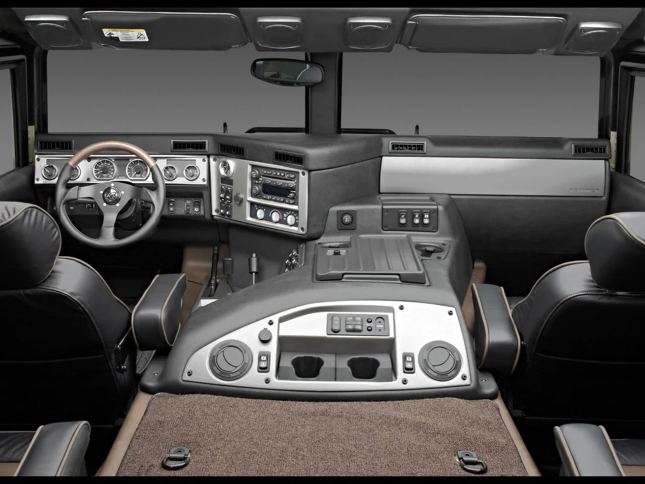 Hummer H1 Alpha Interior Kit w Door Panels Raw Plastic | Humvee ...