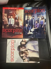 Scorpion CBS Series Seasons 1 2 & 3 DVD Lot with SLIPCOVER/ RARELY TOUCHED
