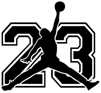 Michael Jordan 23 Air Decal Basketball 