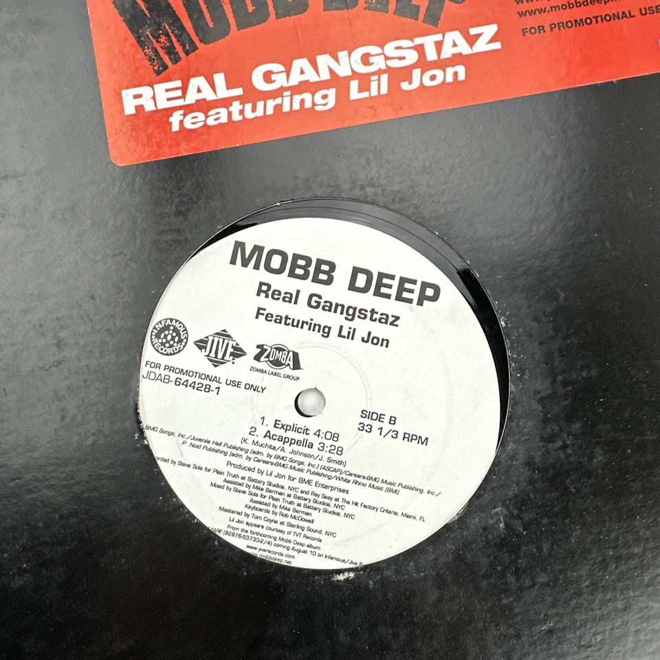 Mobb Deep Real Gangstaz 12" LP Record Album Vinyl - Image 2 of 4