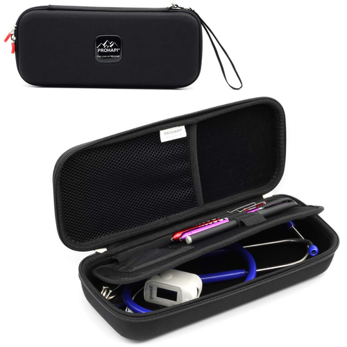 Hard Stethoscope Case, Large Stethoscope Carrying Case with ID Slot, Compatible