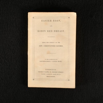 1839 Easter Eggs And Robin Red Breast Christopher Schmid Scarce First English...