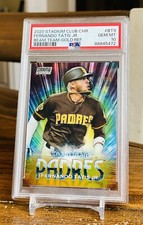 Fernando Tatis Jr Gold /50 Refractor PSA 10 2020 Stadium Club Chrome Beam Team