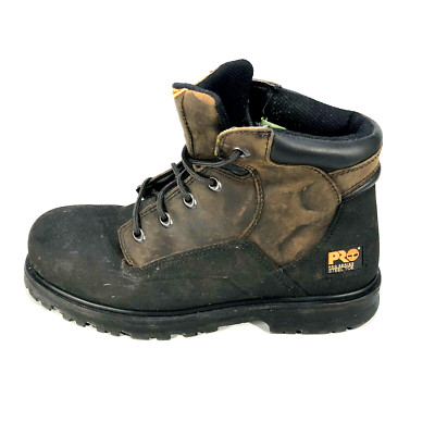 Timberland Pro Boots Men Size 9.5 M Powerwelt Steel Toe Work Dark Brown Leather Amazon.com | Timberland PRO Men main image 2