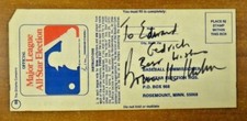 Bowie Kuhn Signed 1970 All Star Ballot 