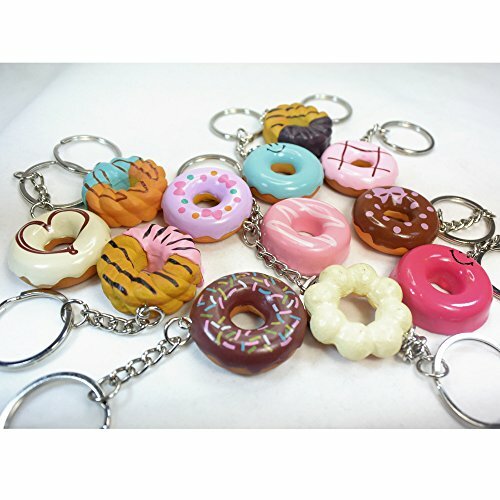 12 pcs Donut Keychain Food Dollhouse Miniatures Doll Accessories party New - Picture 5 of 5