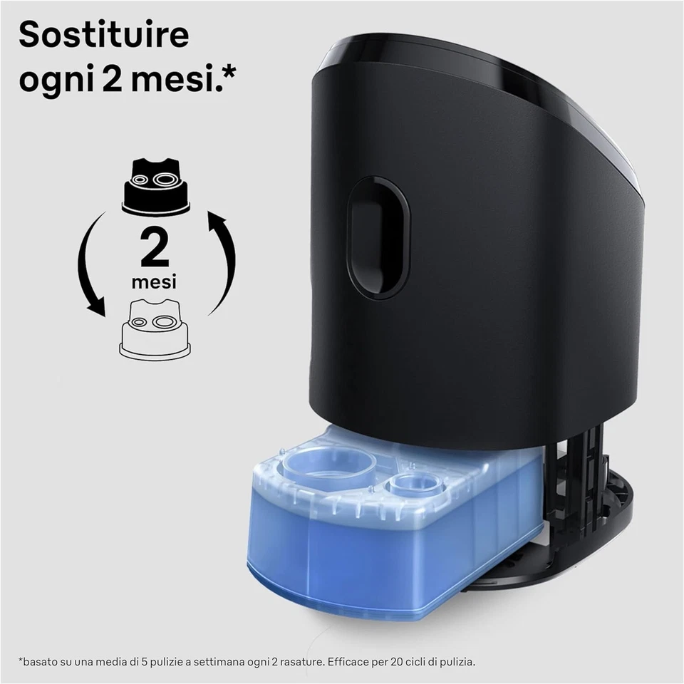 BRAUN 6 Cartucce Ricarica Liquido Stazione Pulizia Clean&Charge Clean&Renew - Immagine 3 di 4