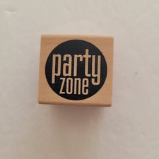 Party Zone Mounted Rubber Stamp All Night Media
