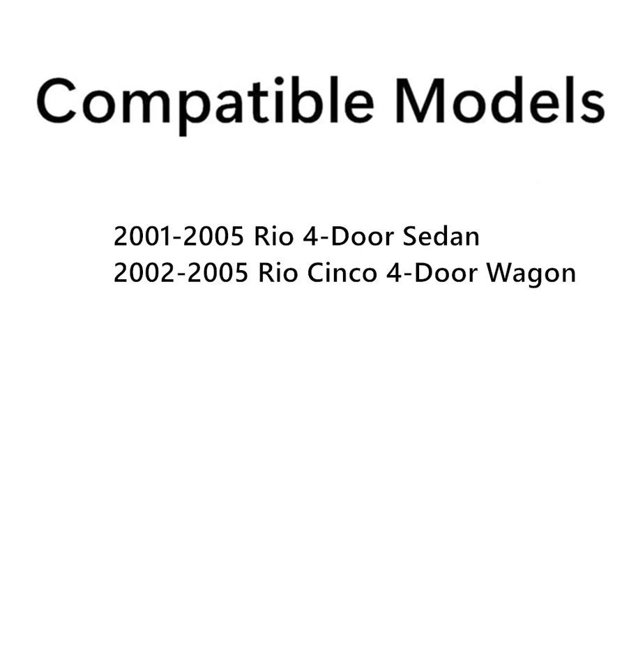 Vidrio de ventana de puerta delantera izquierda para conductor Kia Rio & Rio Cinco 2001-2005 Foto 2 de 4
