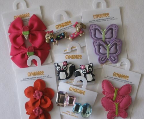 Gymboree Hair Barrettes Girls Many Lines U pick New Bows Nwt - Picture 1 of 5