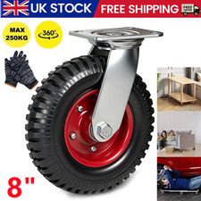 200mm / 8" Heavy Duty Castor 360° Swivel Wheel Industrial Trolley / Cart Caster