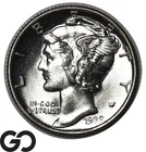 1939-S Mercury Dime, Solid Gem BU++