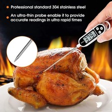 Stainless Steel Digital Thermometer Pen Probe Cooking Food & Milk Kitchen Tool