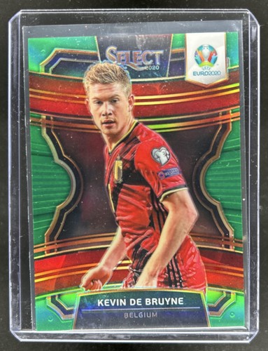 2020-21 Panini Select UEFA Euro Kevin De Bruyne Green Prizm Terrace #/5 Belgium