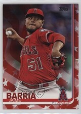 2019 Topps Independence Day 72/76 Jaime Barria #206 0i1b
