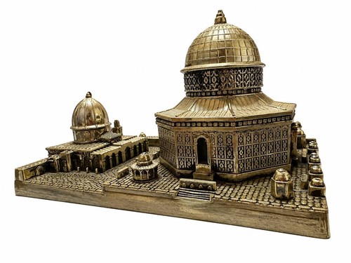 Jerusalem Dome of the Rock Model Souvenir Plastic Decorative Statue Damaged