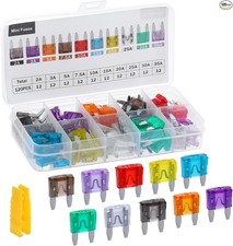 120 Pieces Mini Fuse Kit, Car Fuses Assortment Kit -Mini Size 2A/3A/5A/7.5A/10A/