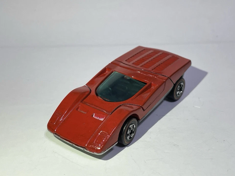 🔥 1970 Hot Wheels Redline Ferrari 512S / 512-S Red Diecast Sports Car Restored - Image 3 of 4