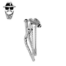 ORIGINAL LOWRIDER 20” Square Twisted Straight Springer Fork 1” Threaded Chrome.