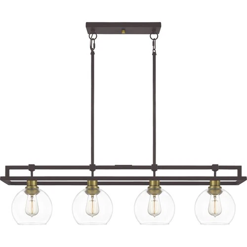 Dobbs 4-Light Island Chandelier in Old Bronze - Picture 4 of 7