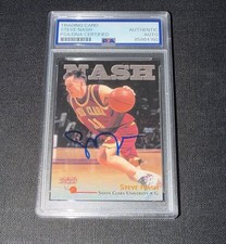 Steve Nash Signed 1996 Score Board Basketball Rookie Card PSA Slab Phoenix Suns. rookie card picture
