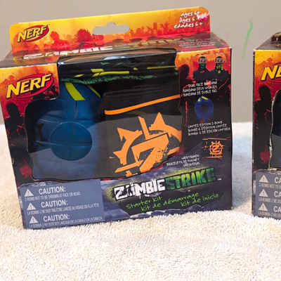 NERF Zombie Strike Starter Kit Dart Blaster Set, Recommended Age 6+