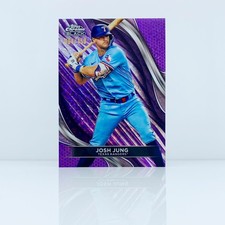 JOSH JUNG - 2024 Topps Chrome Black - Purple - Rangers - 4/150