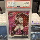 Tom Brady 2021 Panini Mosaic CAMO PINK PRIZM Low Pop PSA 10 Tampa Bay Buccs HOF