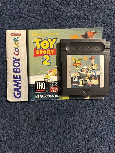 Disney, Pixar Toy Story 2 (Nintendo Game Boy Color, 1999) Game & Booklet