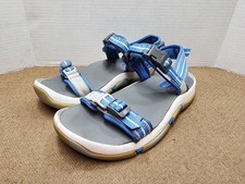 Sperry Top-Sider Brown Leather Breakers Blue Sandals 9