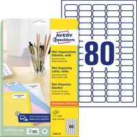 Avery Zweckform Etiketten L7632-25 Weiß 35,6 X 16,9 Mm, 25 Blatt