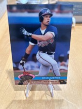 David Justice Dave 1991 Stadium Club Charter Member! 2 Card Min! Read Disc!