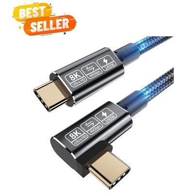 Compact 3.3FT USB C Thunderbolt Cable - 240W PD Charging & 40Gbps Transfer Speed