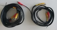 6 Foot, 12 Foot Black RCA Audio/Video Component Cables/Plugs