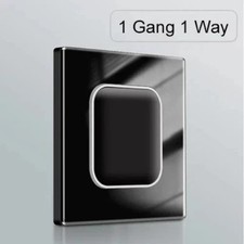 2 Way Light Switch 1/2/3 Gang LED Lightswitches Push Toggle Control Wall Mounted